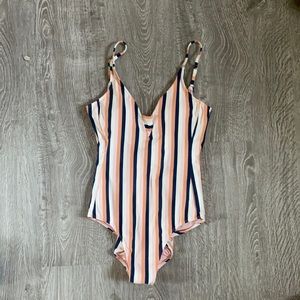 Carve Designs Stripe one piece bathing suit
